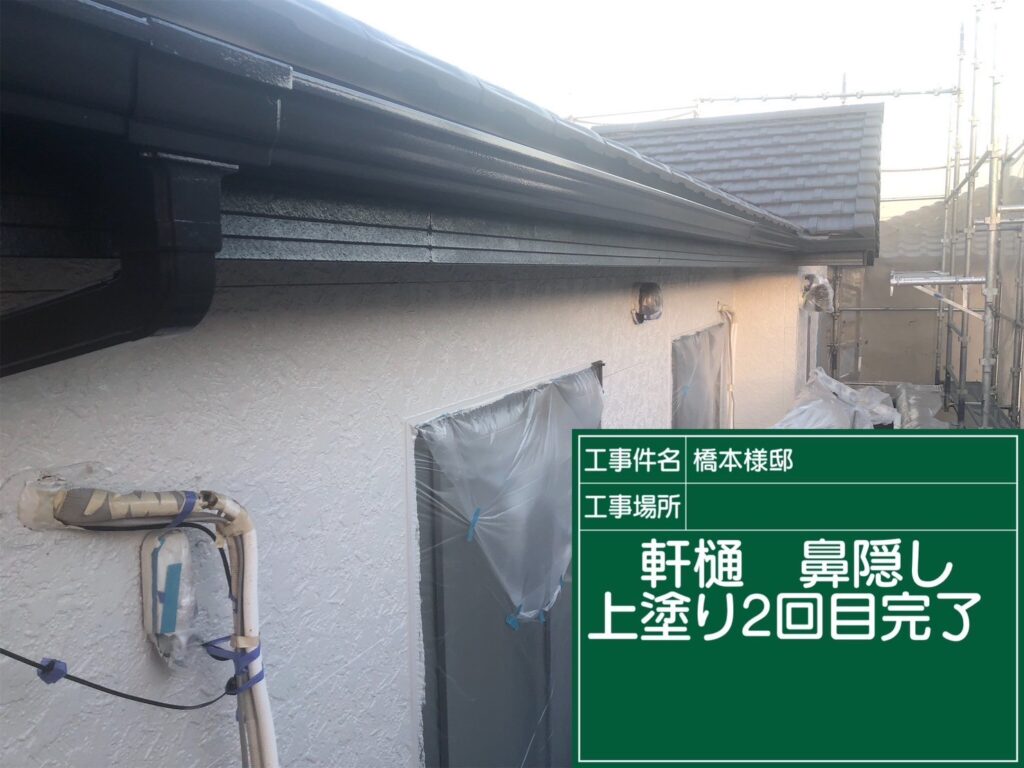 鼻隠し塗装２回目　完了